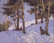 Maurice cullen Logging in Winter,Beaupre (nn02) oil painting on canvas